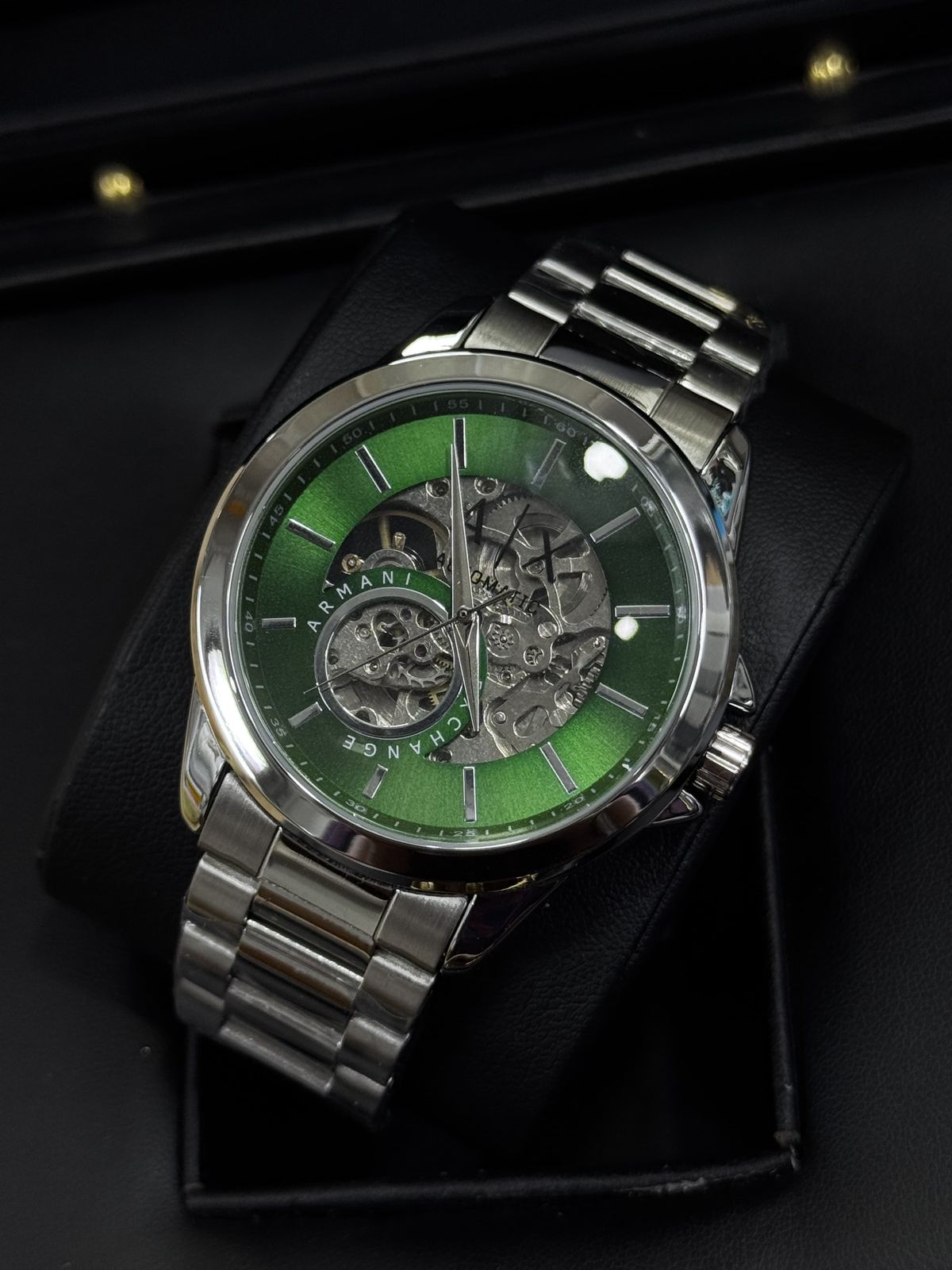 ⌚ Audemarss Piguet Royal Oak–Style Watch – Blue Dial (Men’s)